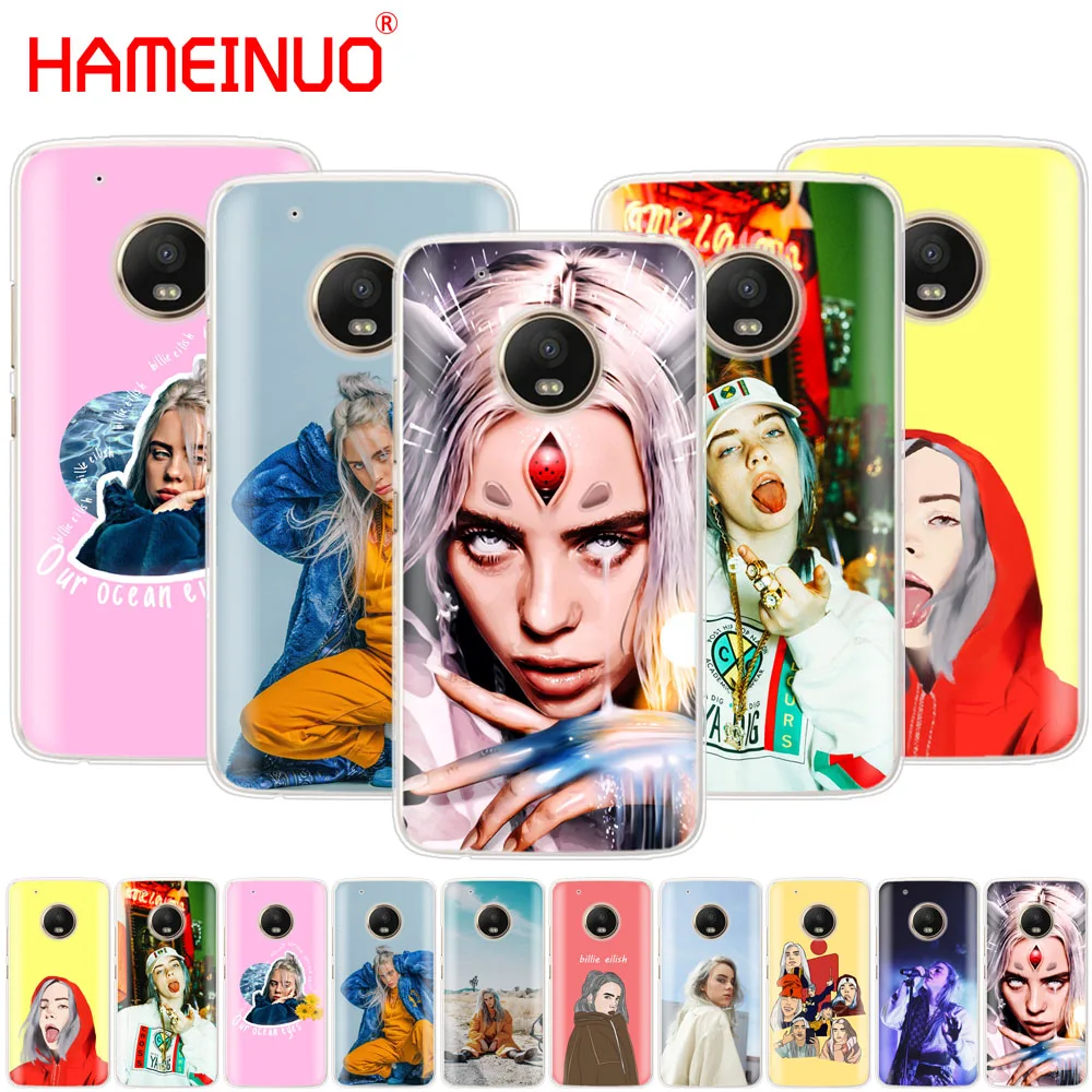 

HAMEINUO Billie Eilish 13 Girl case phone cover For Motorola Moto X4 C G6 G5 G5S G4 Z2 Z3 PLAY PLUS