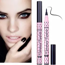 YANQINA черный стойкий жидкий карандаш для подводки глаз, макияж, натуральный водонепроницаемый карандаш для подводки глаз, косметический инструмент для теней