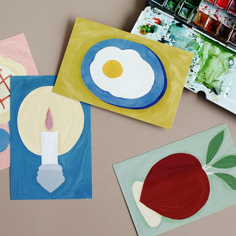 30 Sheets/Set Creative The Warm Art Museum Postcard Greeting Card Message Card Birthday Gift