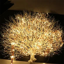 2 м 200 светодиодов дерево водонепроницаемый светильник лоза струна водопад праздник Фея занавес светильник Сад Рождество вечеринка Свадьба романтический декор