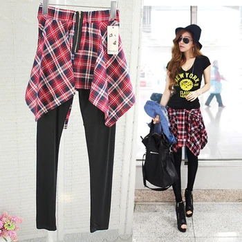 

Student fitness practice pants jazz dance costumes hip-hop clothing blouses pants fake two bottoming culottes
