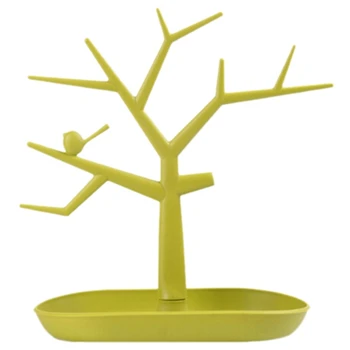 

Creative small Birds tree branch necklace Pendant earring Display rack
