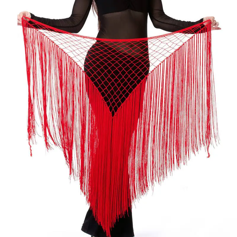 

Belly Dance Costume Tribal Tassel hip scarf wrap belt Skirt Fringes 13 colors
