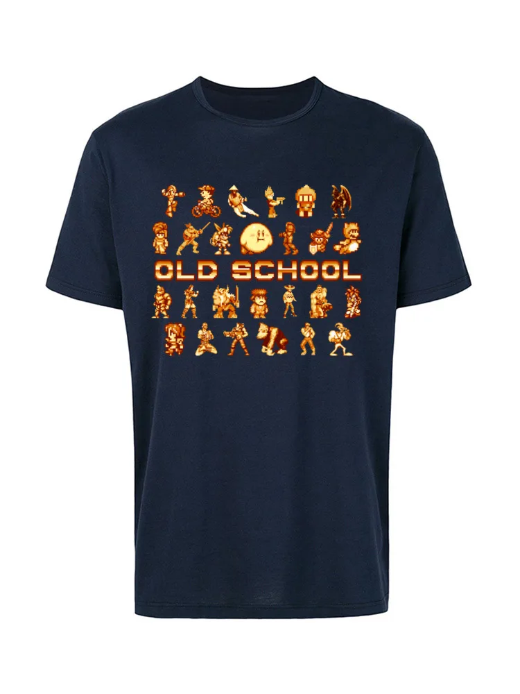 Golden Age of Gaming 16785 Tops T Shirt 2018 New Crew Neck Summer Short Sleeve Cotton Fabric Men T-Shirt Casual Tee Shirt Golden Age of Gaming 16785 navy