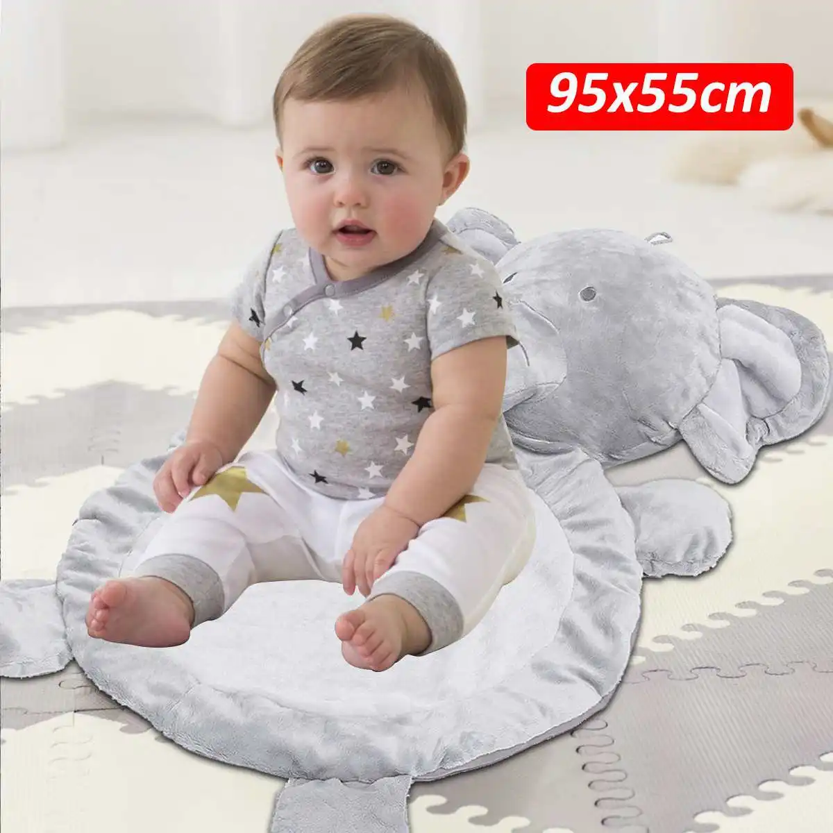 

Baby Gyms Play Game Mats Floor Cotton Elephant Sheep Shape Children Kids Playmat Carpet For Crawling Sleeping Pad Cushion