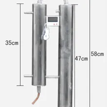 Дистиллятор 1,2" патрон 50,5 см водного спирта дистиллятор из нержавеющей стали 304 рефлюкс башня дистиллятор