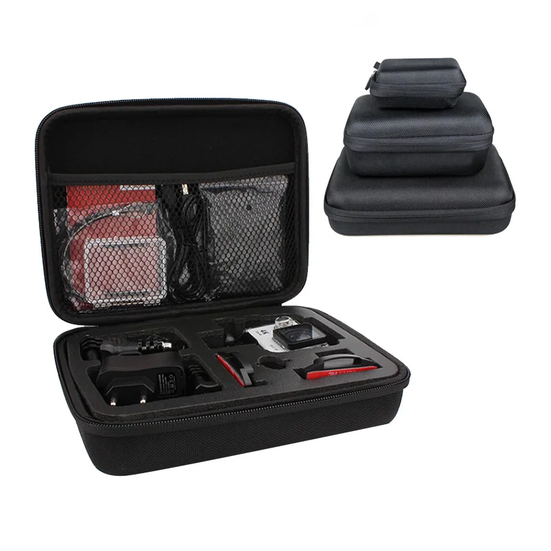 

Portable Carry Case Hard Bag Sports Camera Accessory Anti-shock Storage Bag for for Go pro Hero 3/4 SJCAM Action Camera