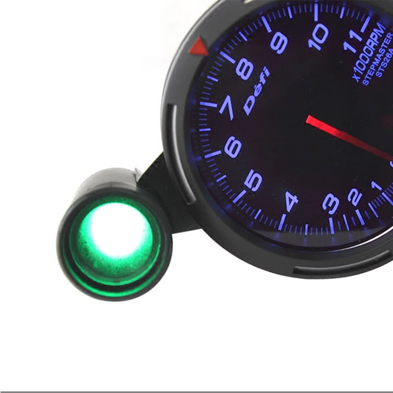 80 мм Автомобильный цифровой тахометр Df Rpm Gauge автомобильный шаговый двигатель BF такометр синий белый светодиодный светильник переключения Авто Датчик