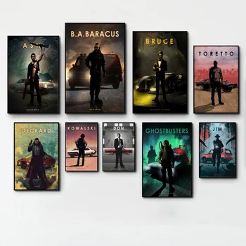

Car Legends Bruce Movie Posters Art Minimalist Poster Canvas Print Wall Decor