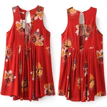 2017 New Casual Summer Dress Women Vestidos Plus Size Womens Boho Clothing Off Shoulder Bandage Hollow Out Summer Boho Dress