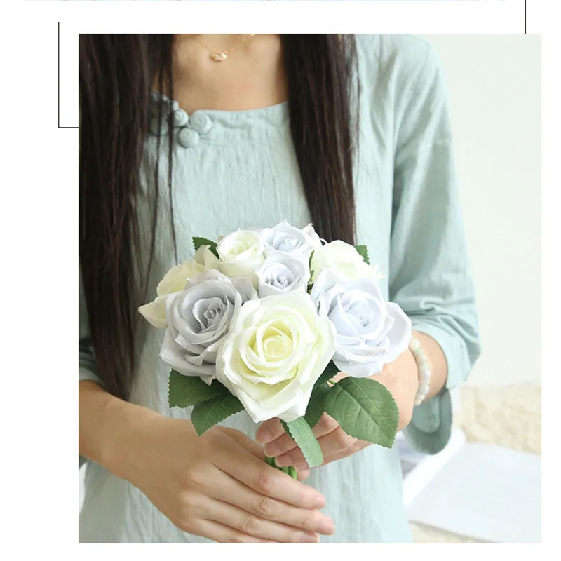 silk rose flower artificail peony wedding party decoration 