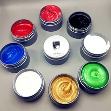 Мгновенный цвет волос Pomades воски белый фиолетовый серый серебряный пепел воск цвет волос воск грязь одноразовый краситель цвет волос Моющийся