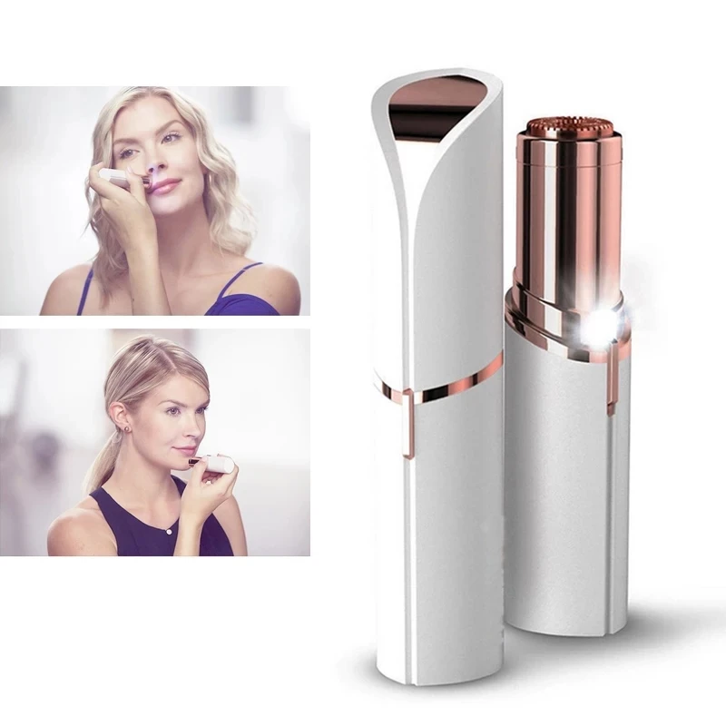 

Portable Electric Women Hair Remover Razor Depilator Painless Lipstick Shaver Fashion Epilator Body Facial Hair Removal
