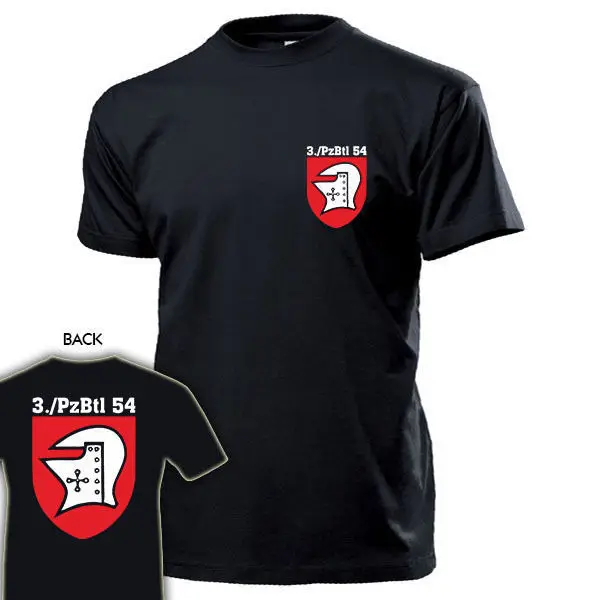 2019 горячая Распродажа модная футболка 3 PzBtl 54 Panzerbataillon Wappen Kompanie Abzeichen Bundeswehr