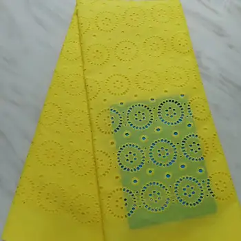 

2019 Free shipping peach Embroidery designs high quality african cord lace cotton yellow nigerian french mech lace fabric