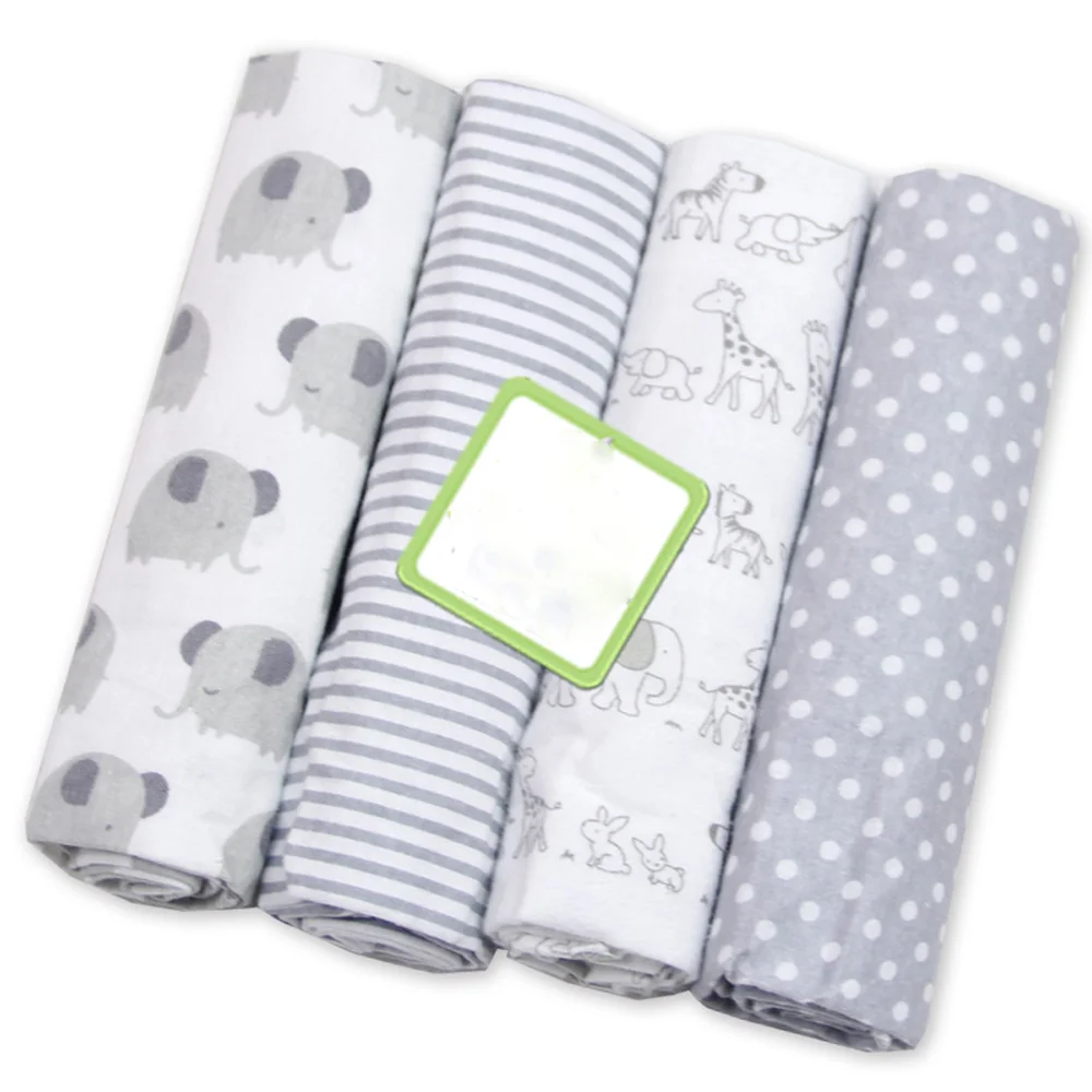 

4 Pcs/Lot Cotton Receving Baby Blankets Soft Diapers Newborn Baby Bath Swaddle Infant Muslin Diapers Toddler Swaddle Blankets