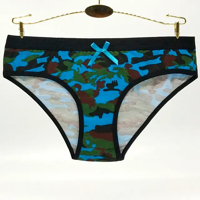 Kislady Woman Camouflage Panties Sexy Underwear Female Lingeries For