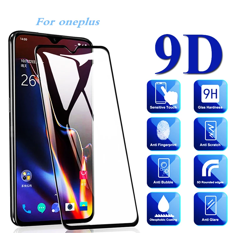 

9D Protective Glass For Oneplus 7 Tempered Glass For Oneplus 6T 6 Oneplus7 Oneplus6T Oneplus6 Case Cover Screen Protector Film