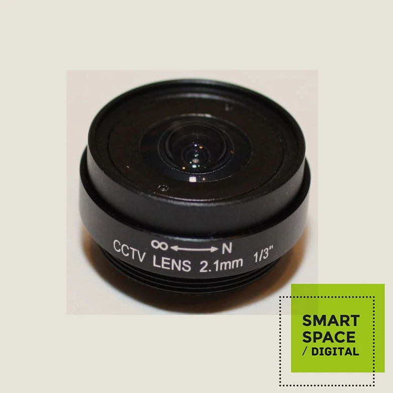 2.1mm Manual Focus Fixed Iris CCTV Security Camera Lenslens nikon