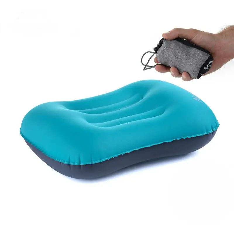 

Naturehike Ultralight Folding Concave Shape Inflatable Pillow TPU Coating Portable Neck Air Pillows Plane Outdoor Travel 80g