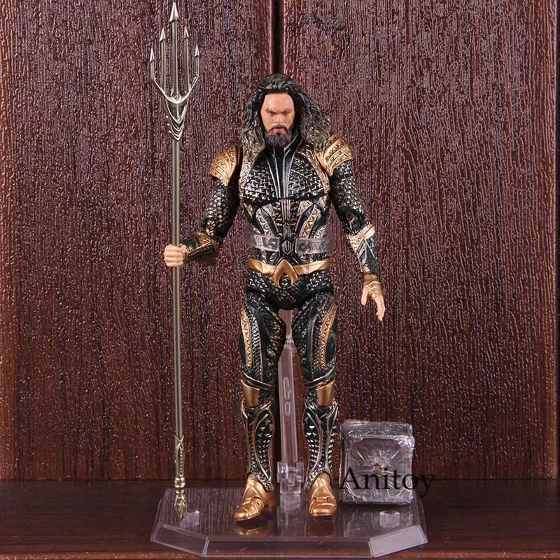 DC Comic Aquaman Figure Justice League Arthur Curry Mafex Action Figure Collectible Model Toy