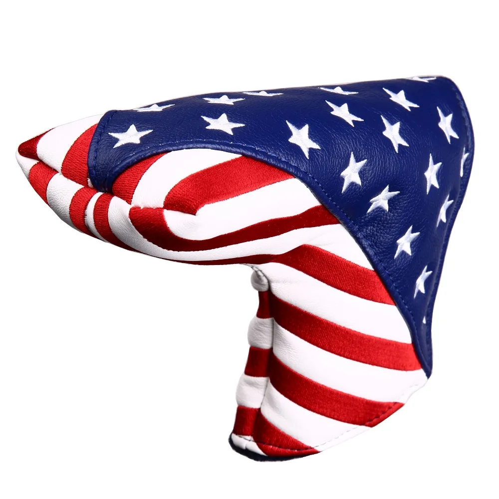 1 шт. USA Starts and Stripes Golf Putter Head Cover Blade чехлы с магнитной застежкой|Клюшки для гольфа| |
