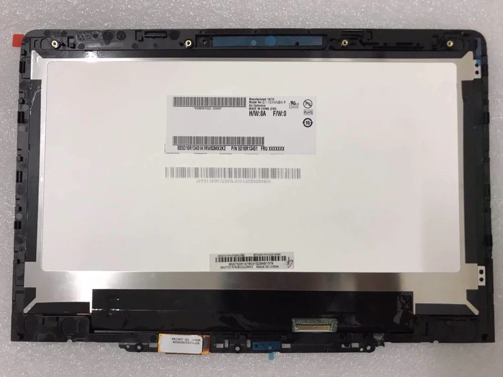 Замена 11,6 дисплея для lenovo Chromebook 300E touch+ lcd+ рамка 30 pin HD дигитайзер панель СВЕТОДИОДНЫЙ монитор студенческий ноутбук