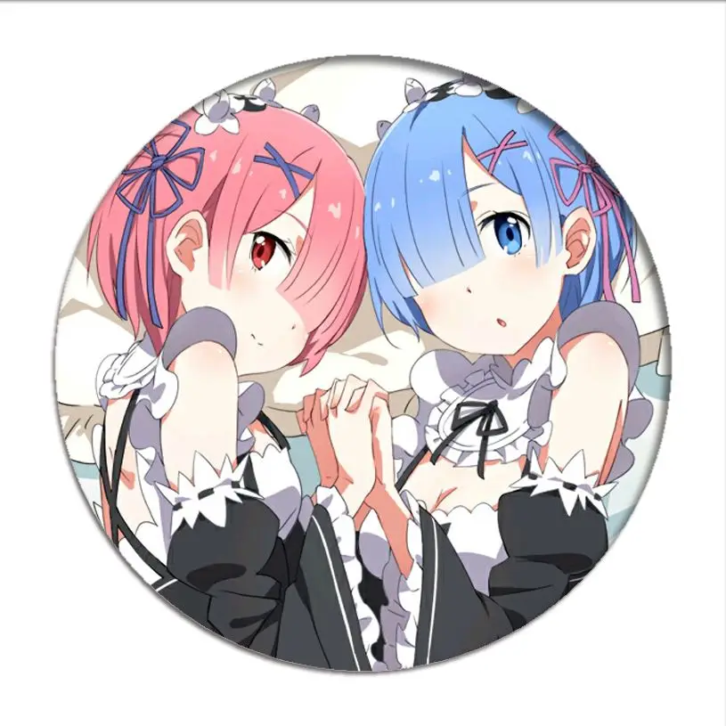 Re Zero kara Hajimeru Isekai Seikatsu Эмилия значок косплея Rem Ram брошь коллекция булавок Значки