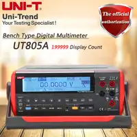 UNI-T UT805A Desktop Digital Multimeter ความแม่นยำสูง True RMS Multimeter จอแสดงผลคริสตัลเหลว USB/RS232 ข้อมูล
