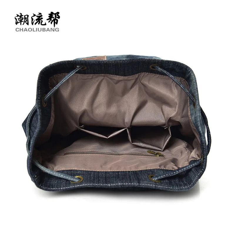 Manufacturers wholesale students'schoolbags Vintage canvas water-washed jeans shoulder backpacks men's bags college leisure Manufacturers wholesale students'schoolbags Vintage canvas water-washed jeans shoulder backpacks men's bags college leisure
