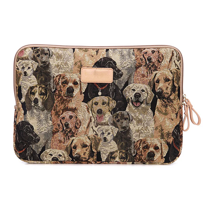 

Labrador Dog Canvas Printing Laptop Sleeve for Tablet ipad mini / air /8.3/9.8/11.6 / 12/14-Inch Waterproof Shockproof  Bag