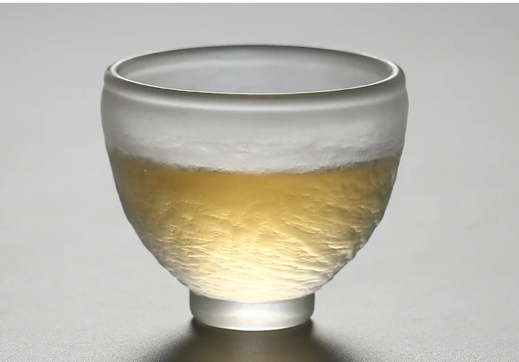 105 мл японский стиль бутик Мороз стеклянная чайная чашка Цветная глазурь мастер чашка ручной работы термостойкая стеклянная чайная чашка чайная чаша