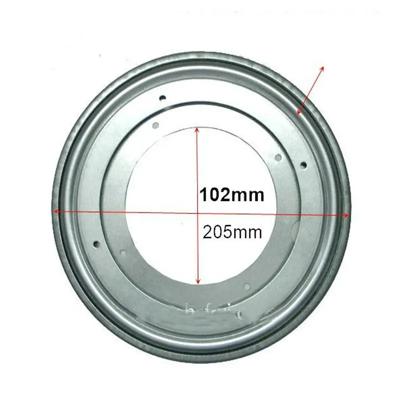 8 дюймов(200 мм) круглой формы оцинкованный ленивый Susan поворотный стол вращающийся подшипник поворотная пластина для кухонных шкафов Tabe поворотная пластина