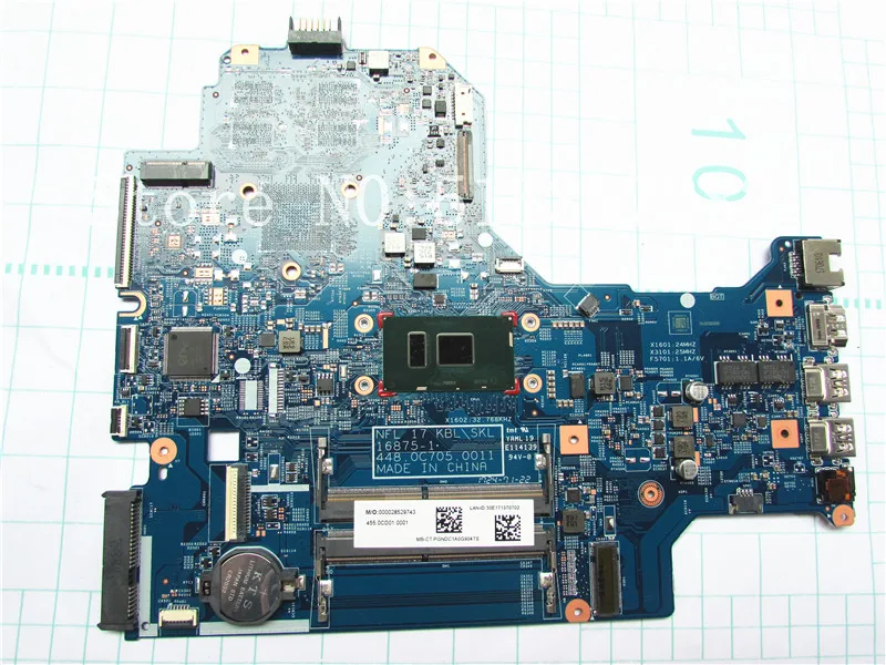 Материнская плата для hp 17 bs i3 7100u 448.0C705.0011 16875 1 MAINBOAR|Материнские платы| |
