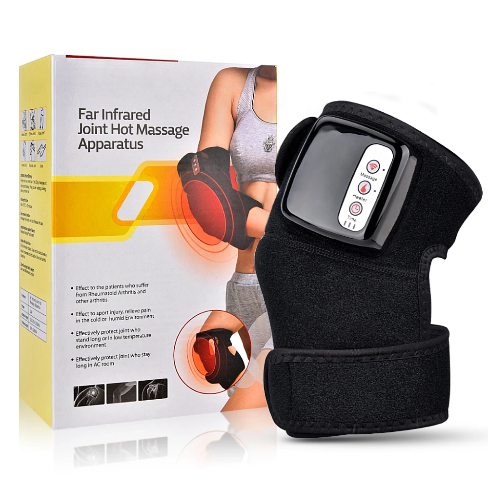 Knee Heat Massager Protable Knee Wrap Massager for Joint Pain Relief Physical Treatment Cordless & Rechargeable Health Care
