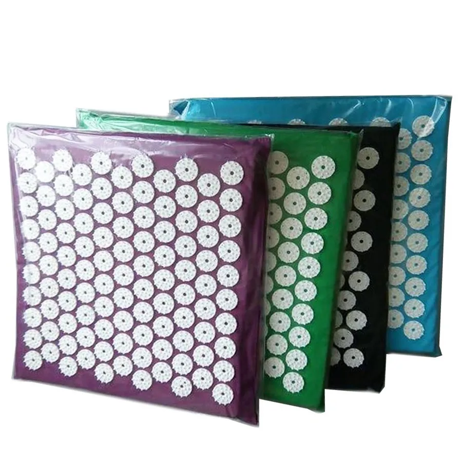 Square Massage Cushion Acupressure Mat Relieve Stress Pain Acupuncture Spike Yoga Mat Muscle Tension Hip Back Body Massager Square Massage Cushion Acupressure Mat Relieve Stress Pain Acupuncture Spike Yoga Mat Muscle Tension Hip Back Body Massager