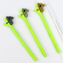 3 шт. в форме коала в форме ленивых чернил 0,5 мм гелевая ручка для школы канцелярские и офисные принадлежности