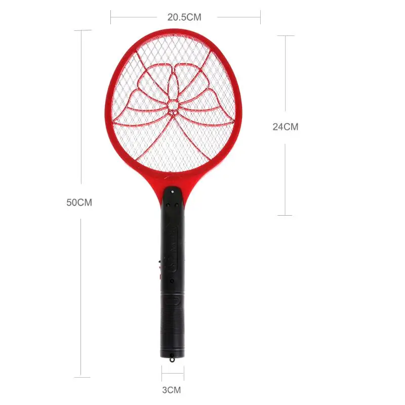 1pc Electric Mosquito Swatter Insect Pest Fly Killer Racket with Rechargeable LED Lighting Racket Hand Movement Flies Catcher