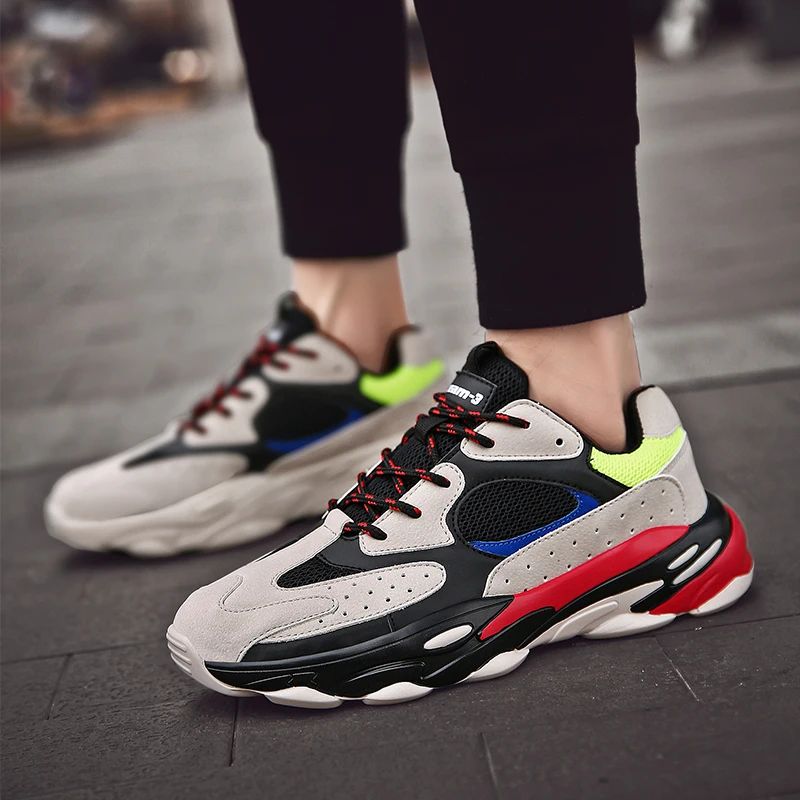 

Men's Sneakers Comfortable Male Casual Summer Shoes Platform Shoes Men Chaussure Homme Breathable Outdoor Solid Walking Footwear