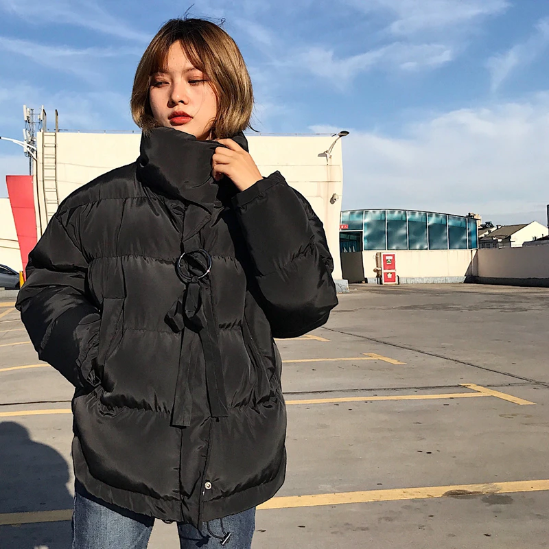 RUGOD Winter Jacket women Plus Size Womens Parkas Thicken Outerwear solid Mandarin Collar Coats Short Female Cotton padded tops