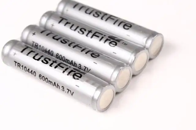 6pcs/lot TrustFire 3.7V 600mAh 10440 Li-ion Battery Rechargeable Batteries with Protected PCB for LED Flashlights / Headlamps 6pcs/lot TrustFire 3.7V 600mAh 10440 Li-ion Battery Rechargeable Batteries with Protected PCB for LED Flashlights / Headlamps