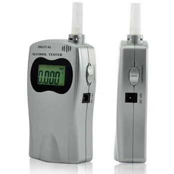 

Digital Breath Alcohol Tester Breathalyzer With LCD Screen Professional Alcohol Detector Powered By USB Charger 5 Mouthpieces