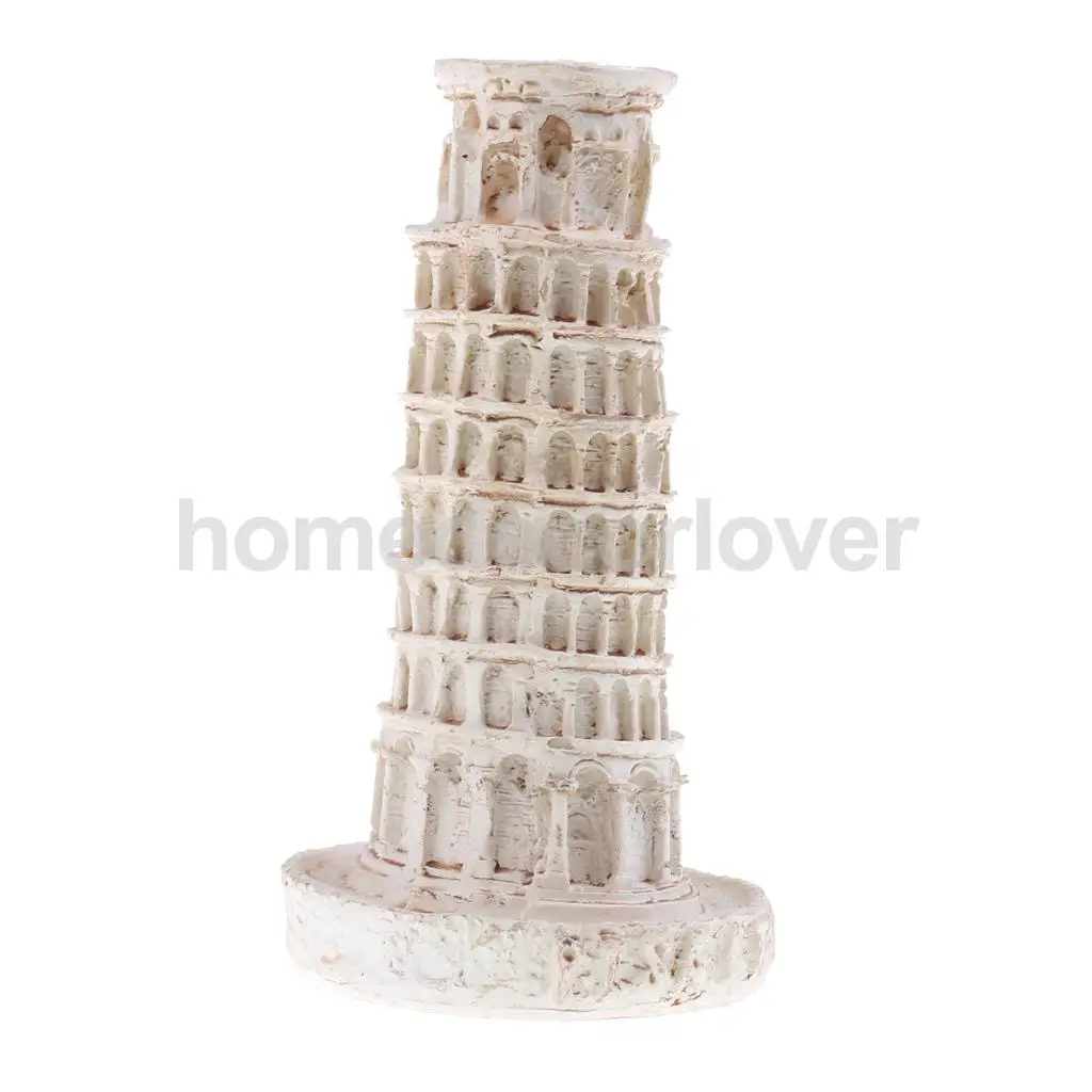 1Pc Resin Tower of Pisa Building Model Sculpture Statue for Home Table Decor