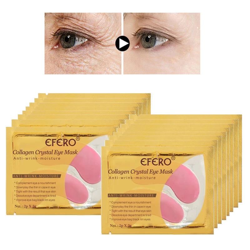 EFERO Crystal Collagen Eye Mask Pads Dark Circle Remover Gel Patches