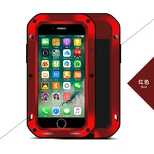 Love Mei extreme Мощный жизнь Водонепроницаемый стойкий к падениям, сделан из металла телефонные чехлы для Apple iPhone 7 8 4,7 дюймов+ коробки