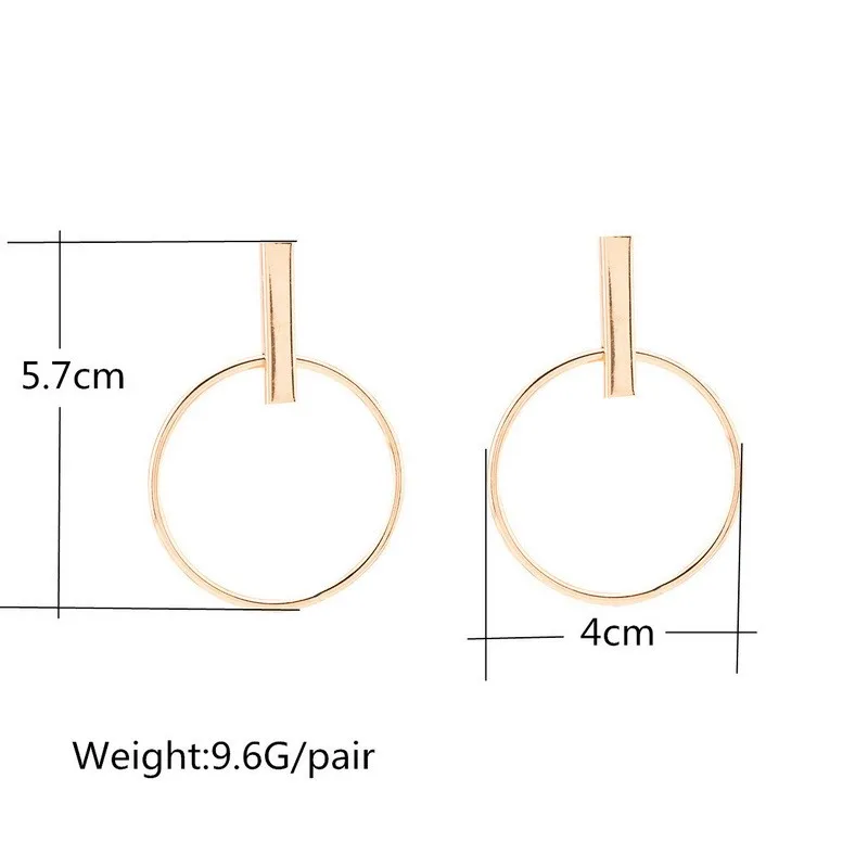 Новые корейские простые серьги-кольца Aros для женщин, геометрические большие круглые серьги-кольца для ушей, серьги вrincos бижутерия XRE01