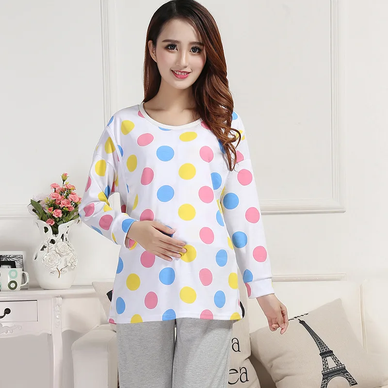 Spring Autumn Maternity Nursing Pajamas XLSoft Comfortable