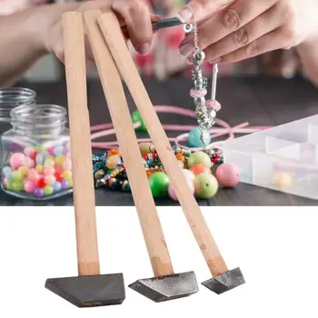 

Professional 4"/ 5 ''/6 '' Wooden Handle Metal Hammer Jewelry Making Processing Hammer DIY Jewelry Making Tool for Jeweler b
