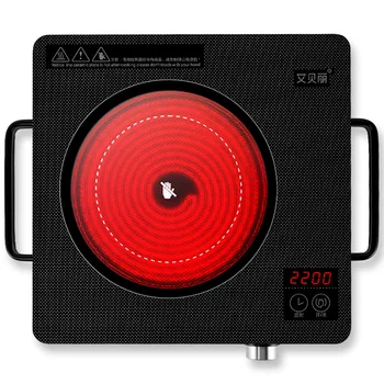 

Household Electric Induction Cooker 2200W Waterproof Black Crystal panel hotpot cooktop stove electromagnetic hot pot oven