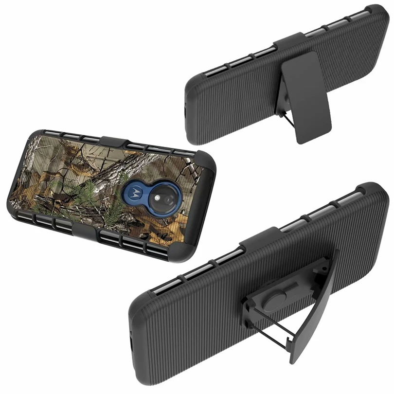 Для Motorola MOTO G7 Power G7Power US версия Hybrid Heavy Duty 3 в 1 военный Камуфляжный жесткий
